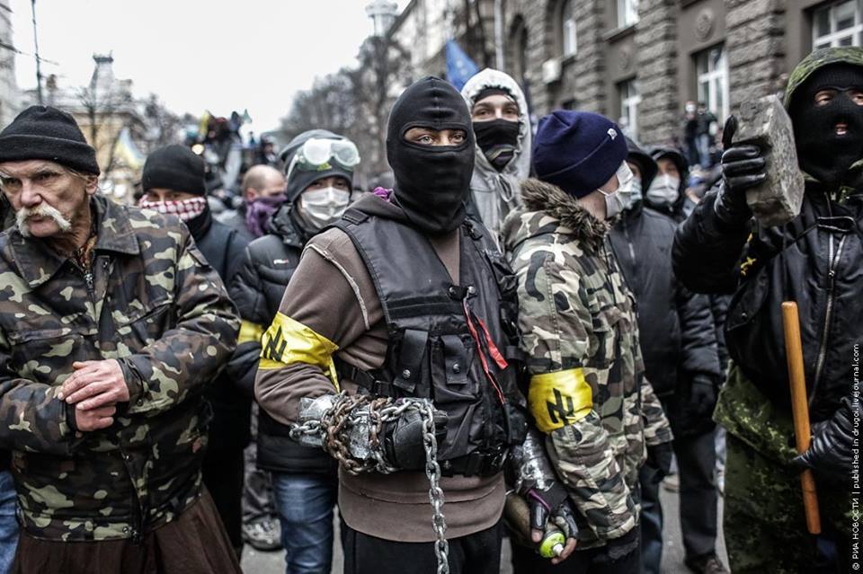 Neo-Nazi thugs at the forefront of Ukrainian protests